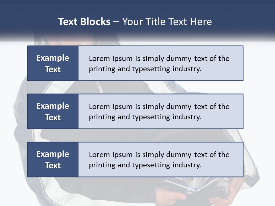 Teen Racer Hispanic PowerPoint Template