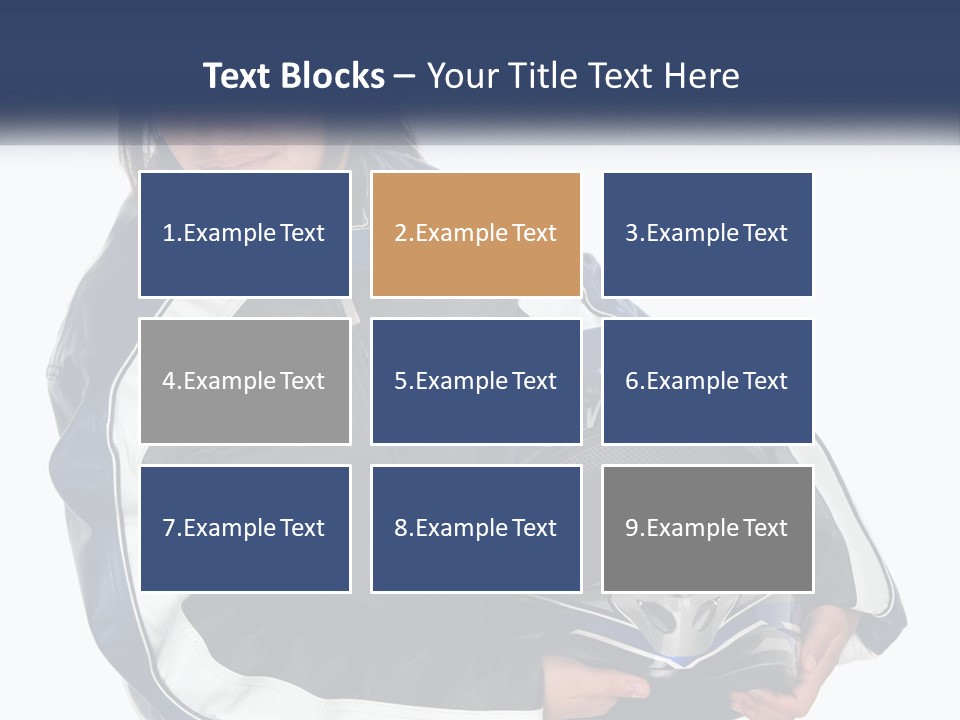 Teen Racer Hispanic PowerPoint Template