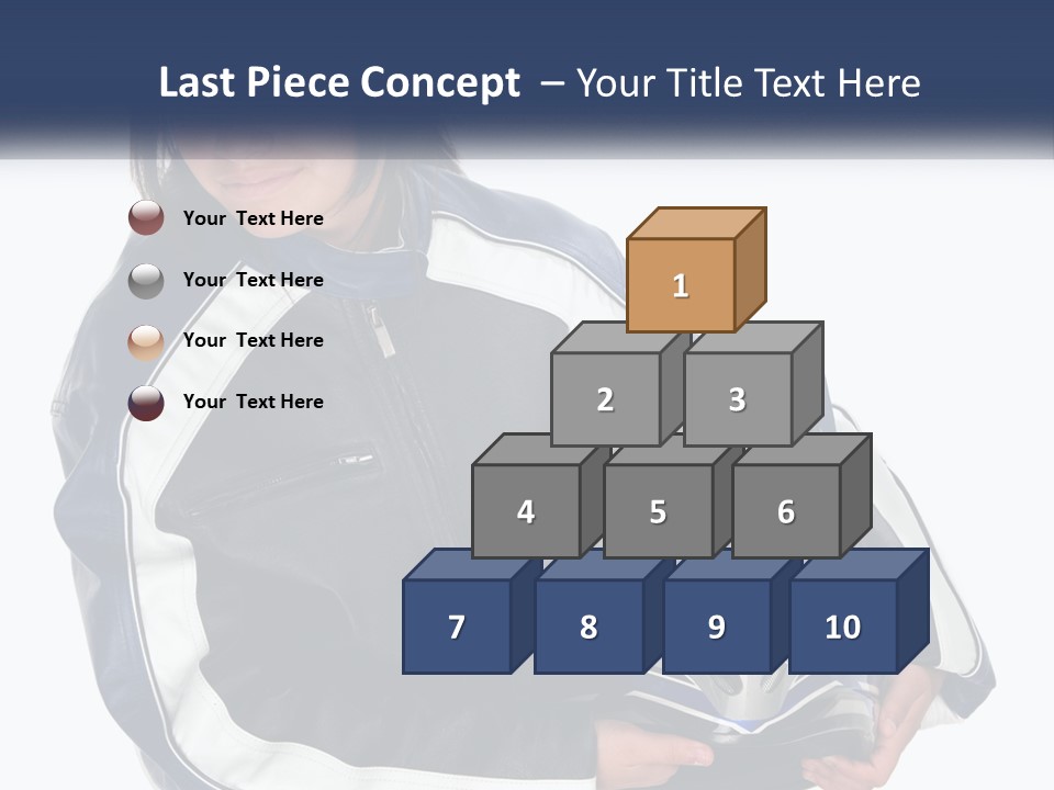 Teen Racer Hispanic PowerPoint Template