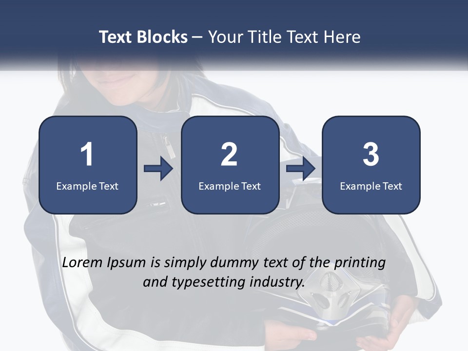 Teen Racer Hispanic PowerPoint Template