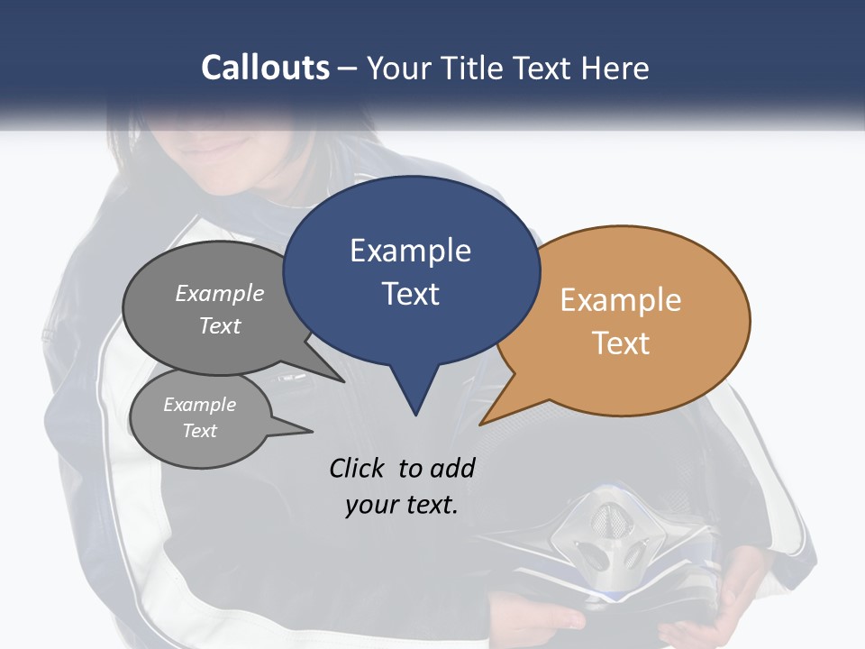 Teen Racer Hispanic PowerPoint Template