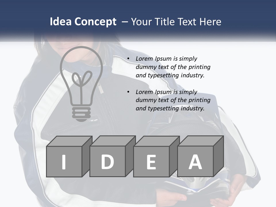 Teen Racer Hispanic PowerPoint Template