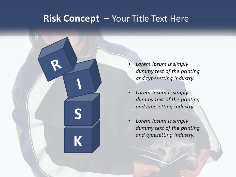 Teen Racer Hispanic PowerPoint Template