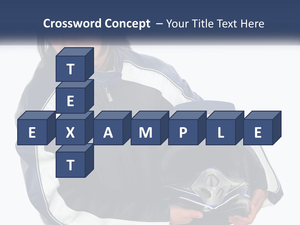 Teen Racer Hispanic PowerPoint Template