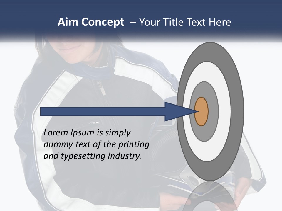 Teen Racer Hispanic PowerPoint Template