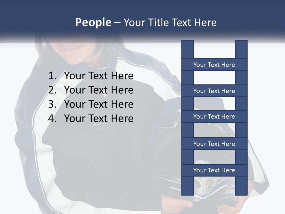 Teen Racer Hispanic PowerPoint Template