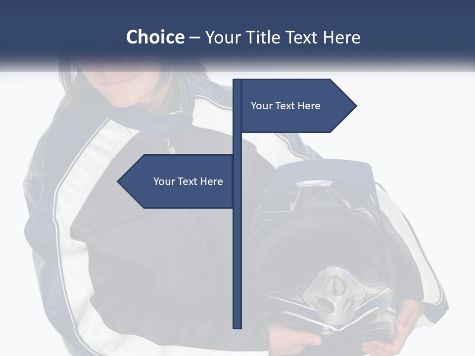 Teen Racer Hispanic PowerPoint Template