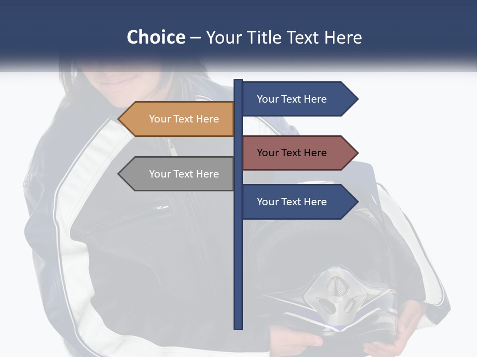 Teen Racer Hispanic PowerPoint Template