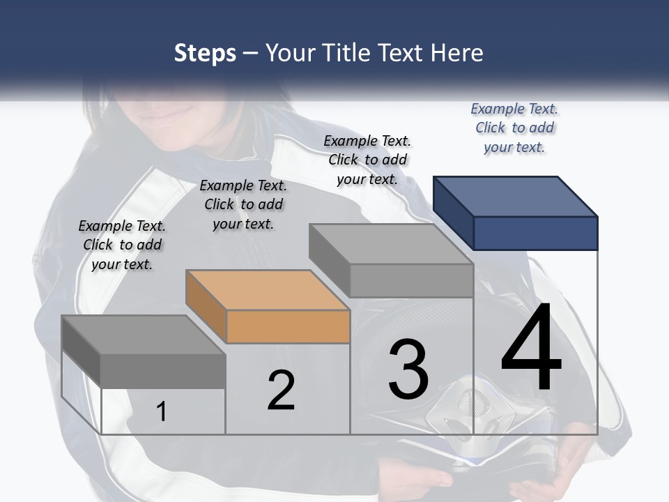 Teen Racer Hispanic PowerPoint Template