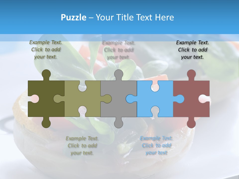 Lemon Purslane Restaurant PowerPoint Template