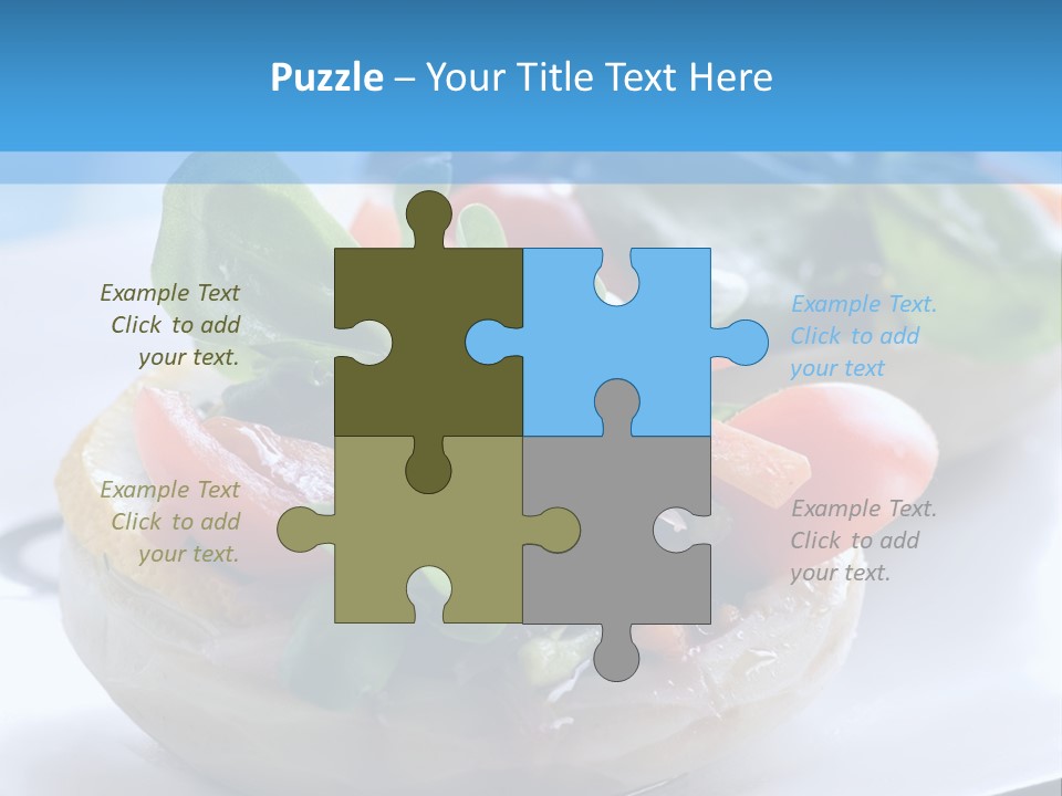 Lemon Purslane Restaurant PowerPoint Template