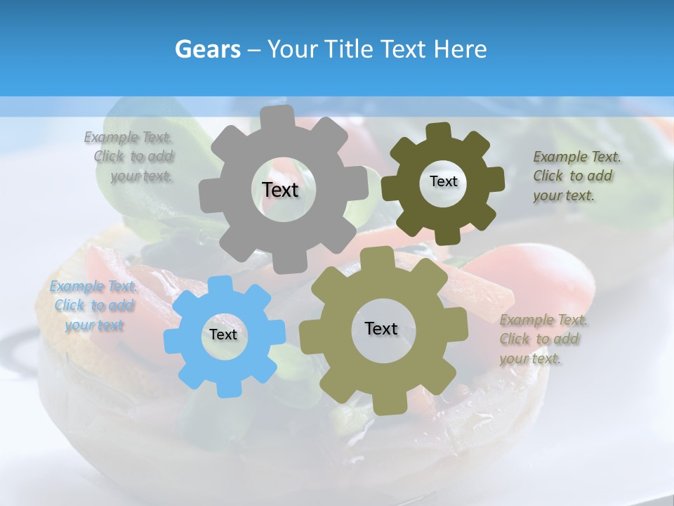 Lemon Purslane Restaurant PowerPoint Template