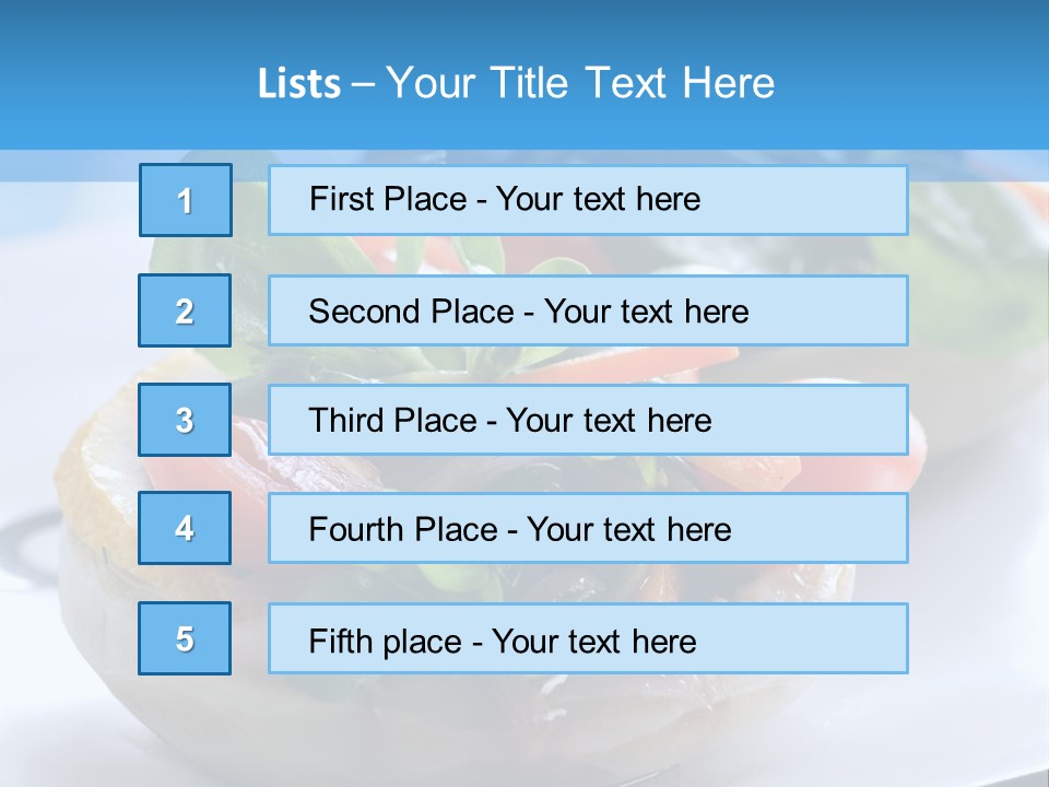 Lemon Purslane Restaurant PowerPoint Template