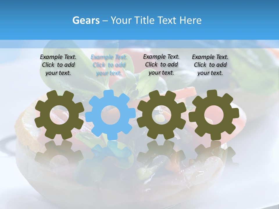 Lemon Purslane Restaurant PowerPoint Template