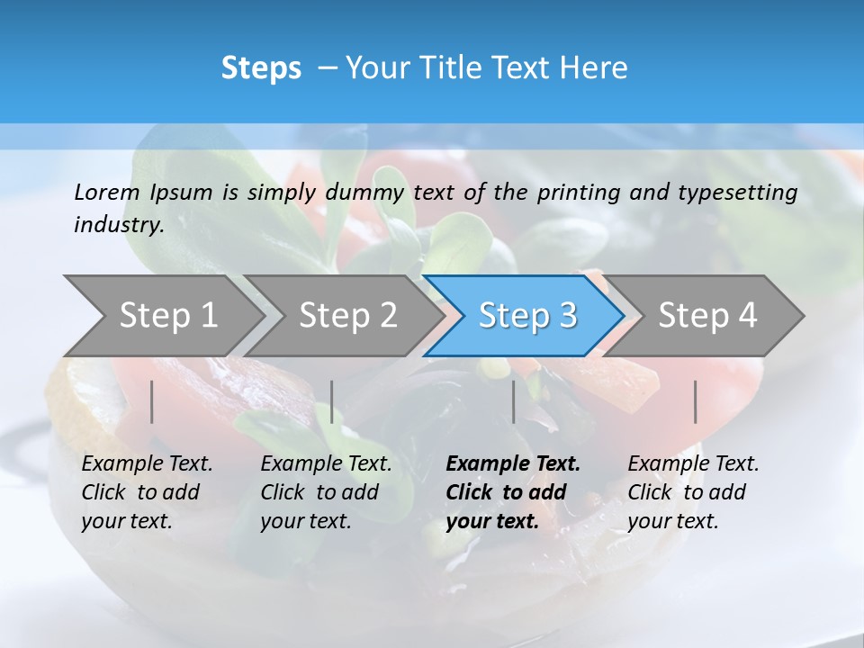 Lemon Purslane Restaurant PowerPoint Template