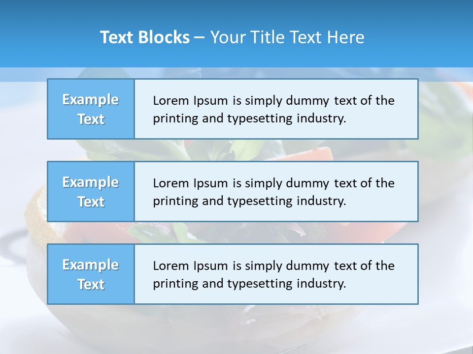 Lemon Purslane Restaurant PowerPoint Template