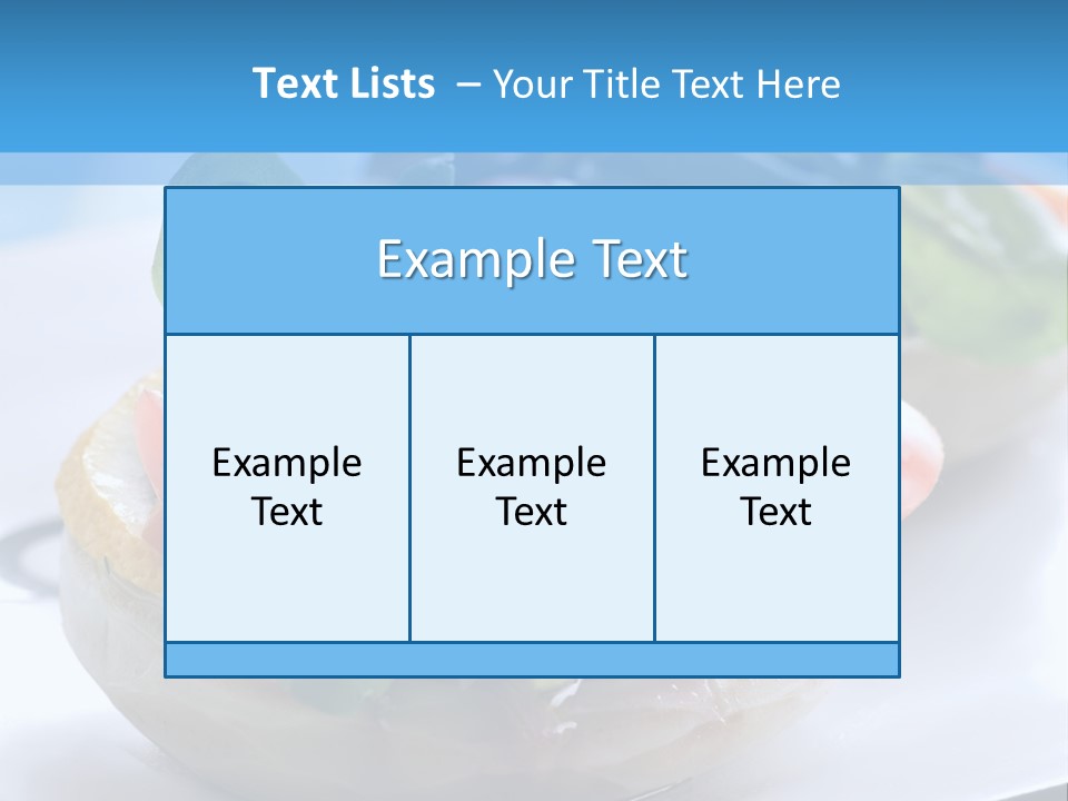 Lemon Purslane Restaurant PowerPoint Template