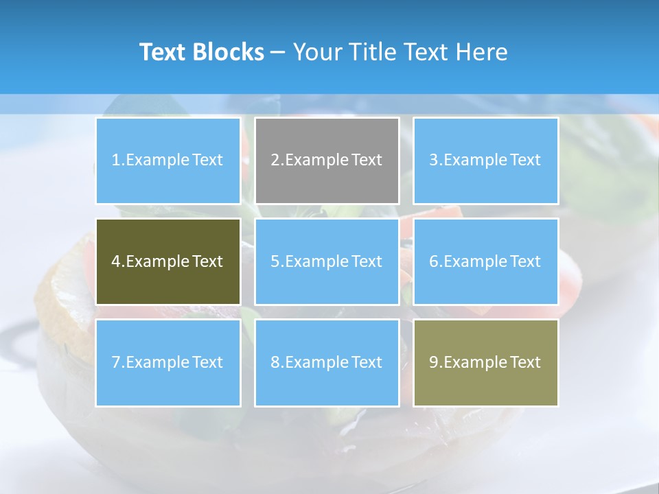 Lemon Purslane Restaurant PowerPoint Template