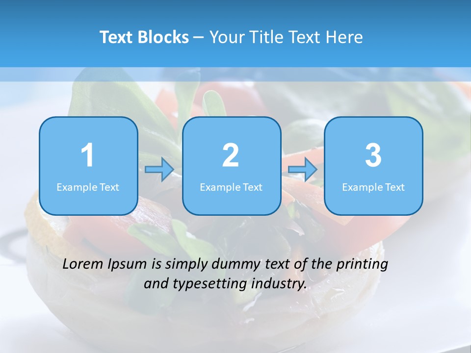 Lemon Purslane Restaurant PowerPoint Template