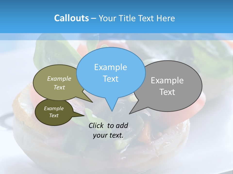 Lemon Purslane Restaurant PowerPoint Template