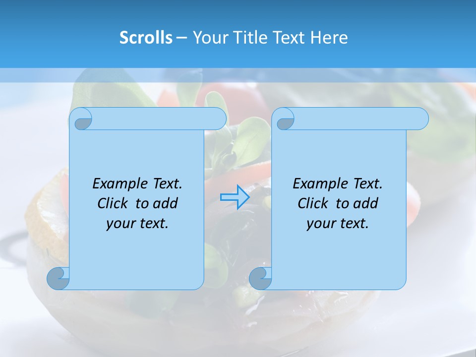 Lemon Purslane Restaurant PowerPoint Template