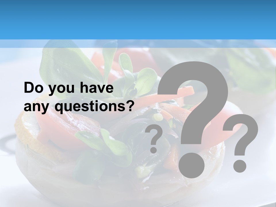 Lemon Purslane Restaurant PowerPoint Template