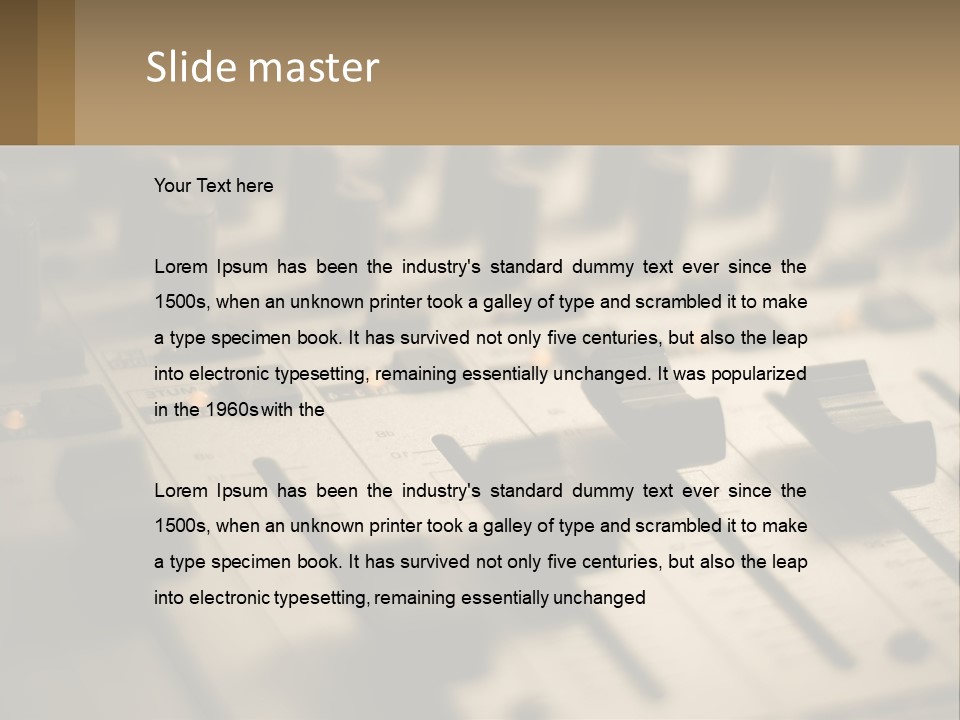 Tone Black Bass PowerPoint Template