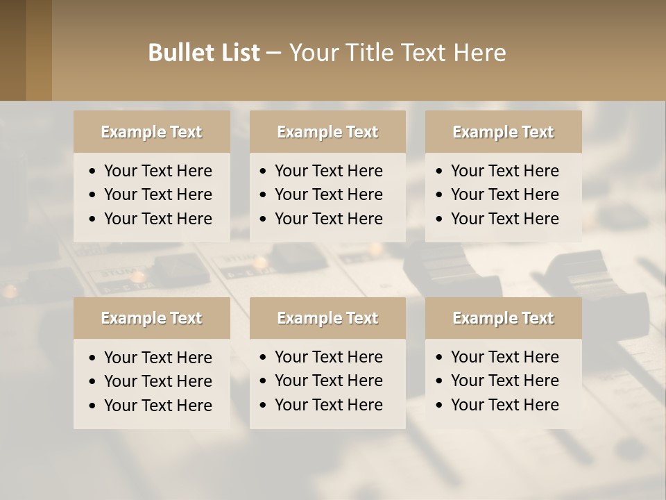 Tone Black Bass PowerPoint Template