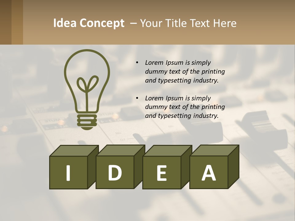 Tone Black Bass PowerPoint Template