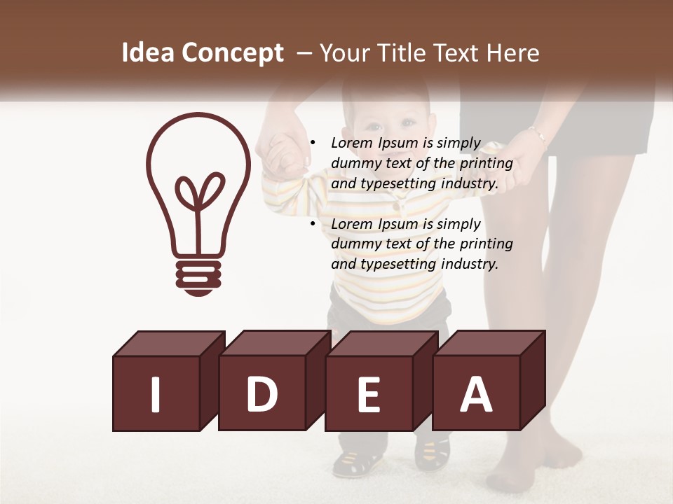 Kid Family Daughter PowerPoint Template