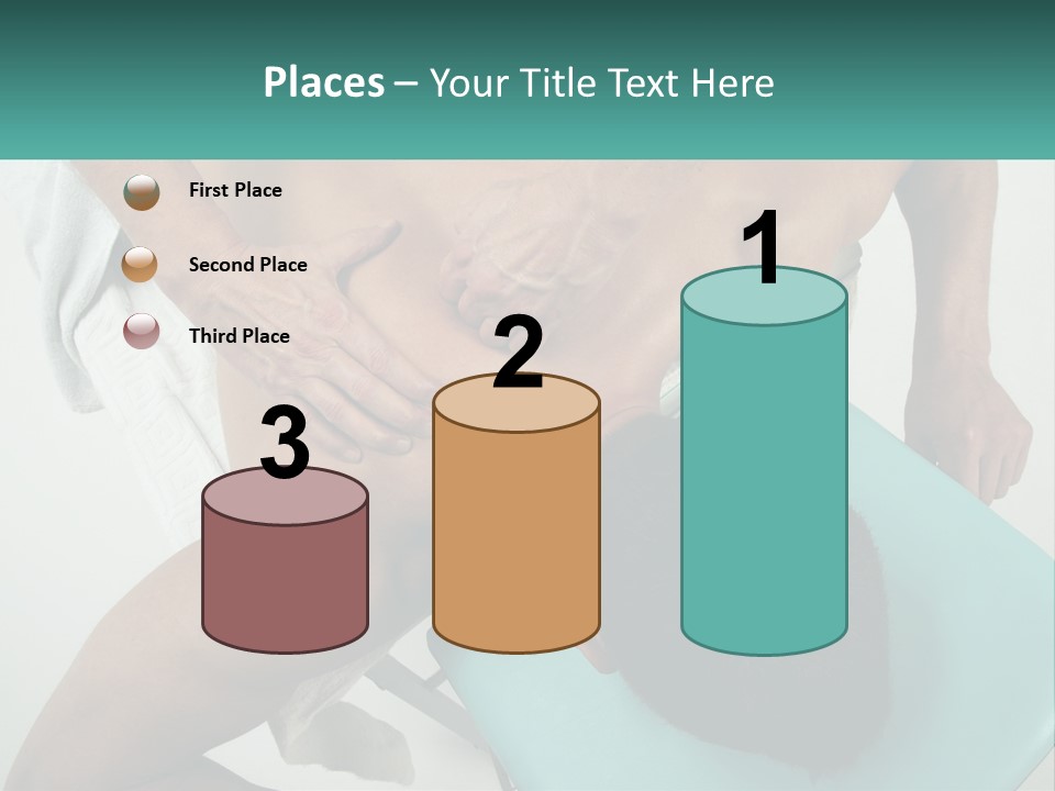 A Man Getting A Back Massage From A Man In A Chair PowerPoint Template