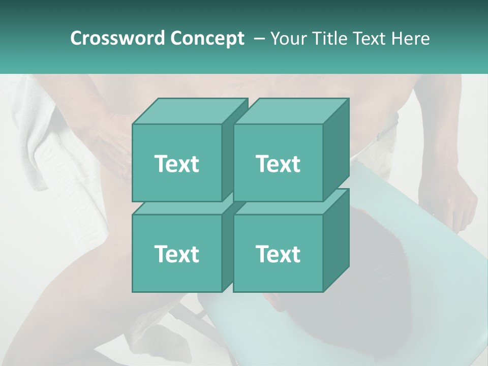 A Man Getting A Back Massage From A Man In A Chair PowerPoint Template