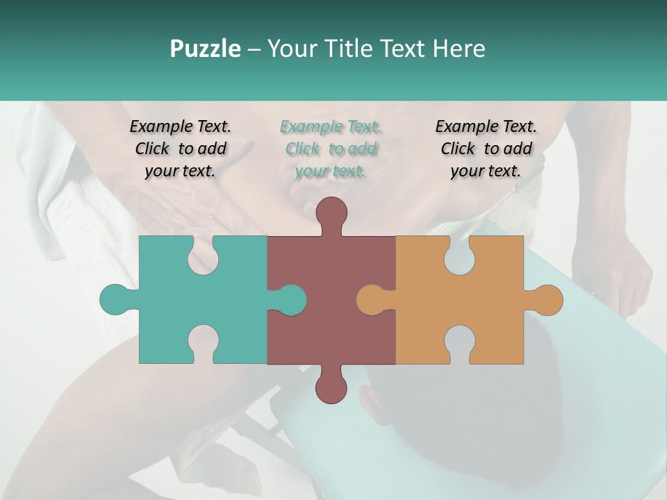 A Man Getting A Back Massage From A Man In A Chair PowerPoint Template