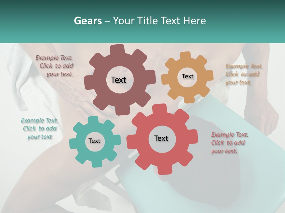 A Man Getting A Back Massage From A Man In A Chair PowerPoint Template