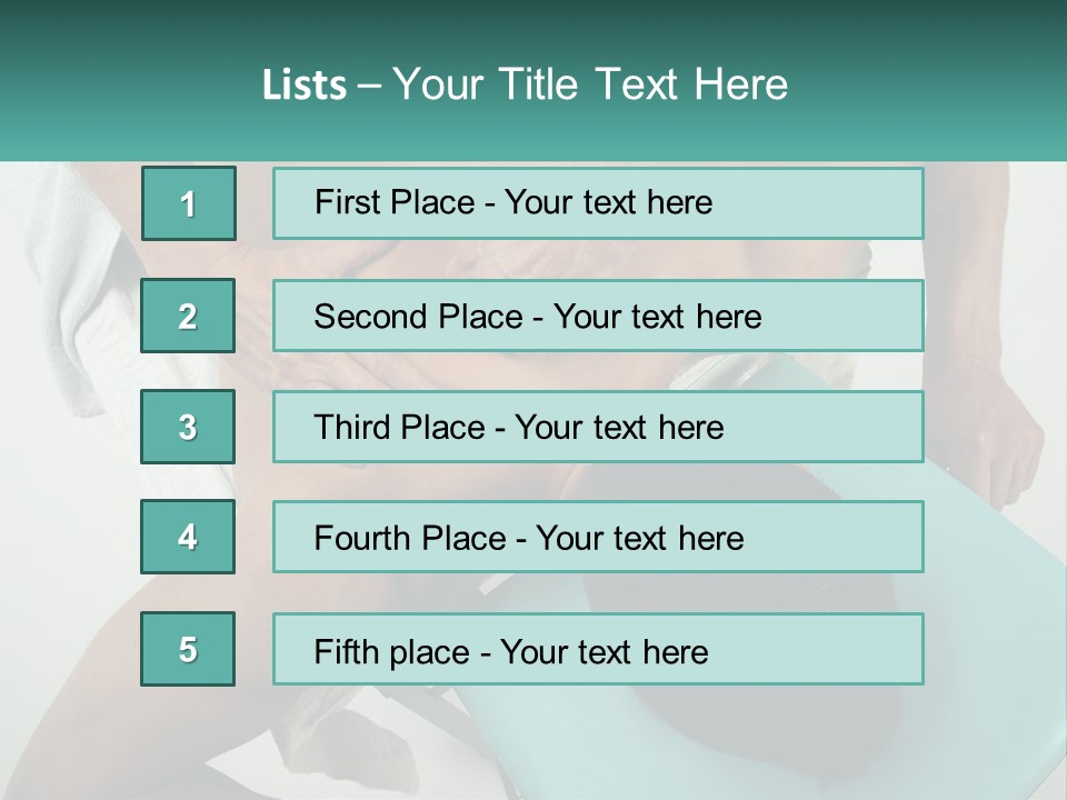 A Man Getting A Back Massage From A Man In A Chair PowerPoint Template