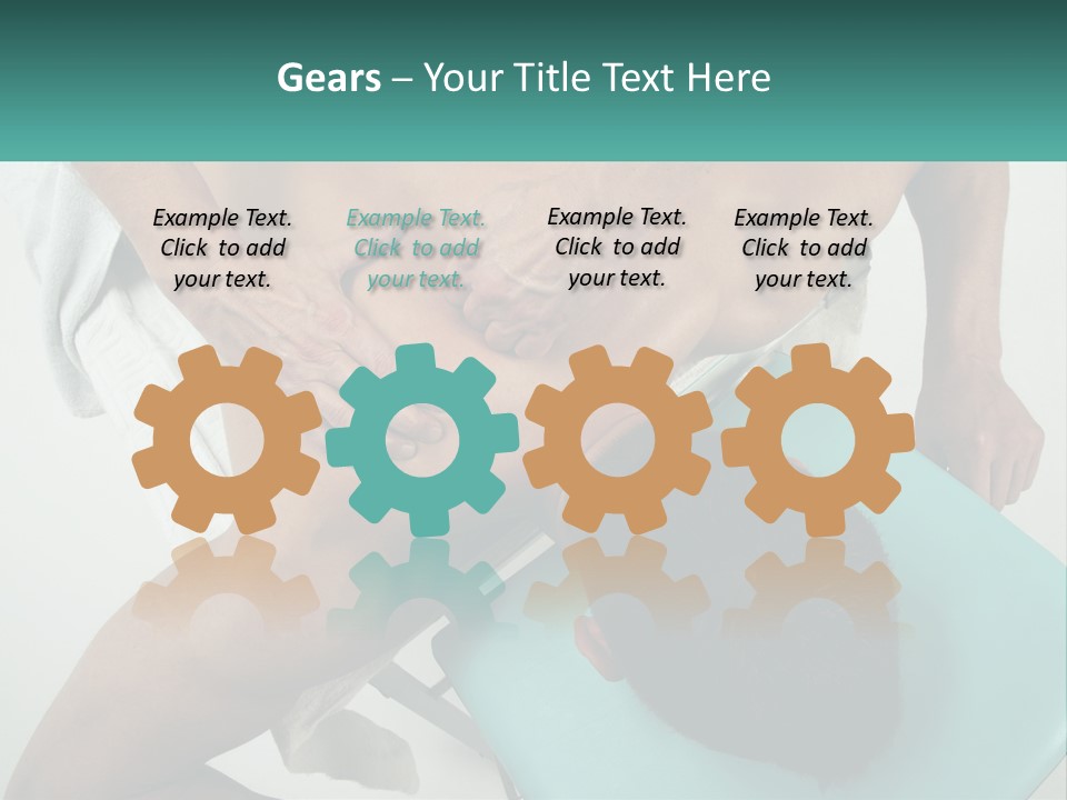 A Man Getting A Back Massage From A Man In A Chair PowerPoint Template