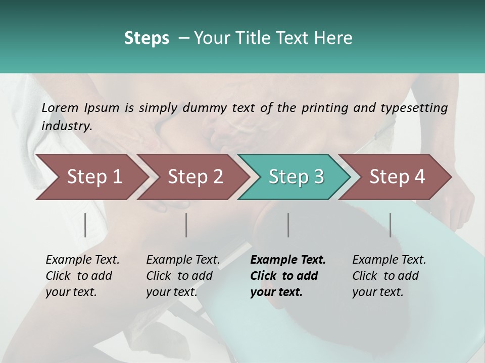 A Man Getting A Back Massage From A Man In A Chair PowerPoint Template