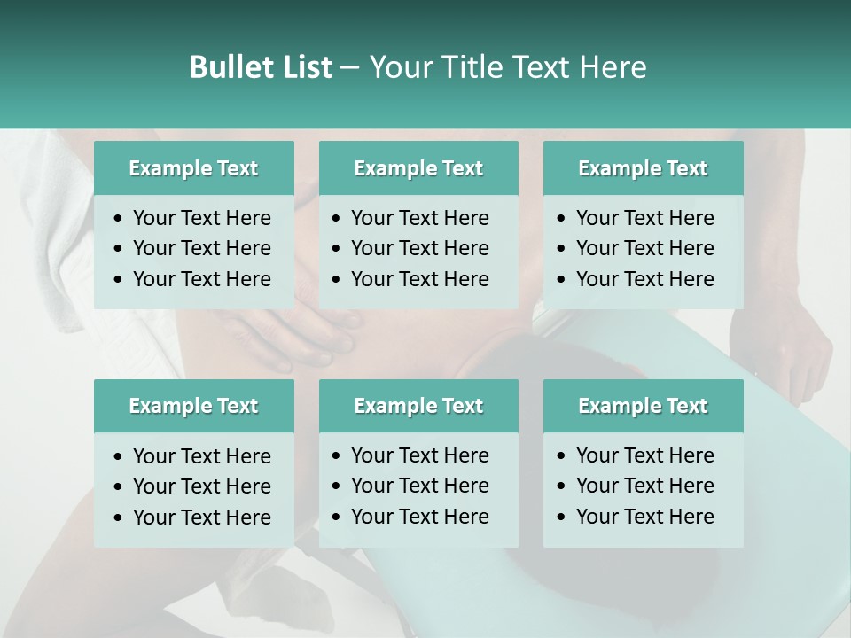 A Man Getting A Back Massage From A Man In A Chair PowerPoint Template