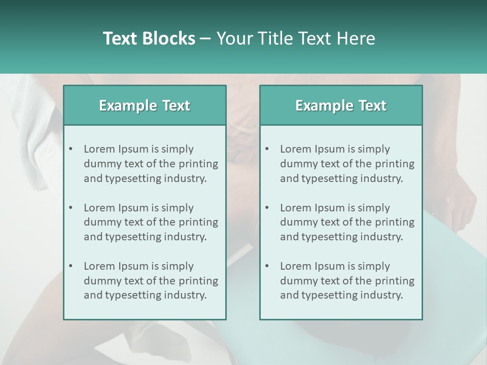 A Man Getting A Back Massage From A Man In A Chair PowerPoint Template