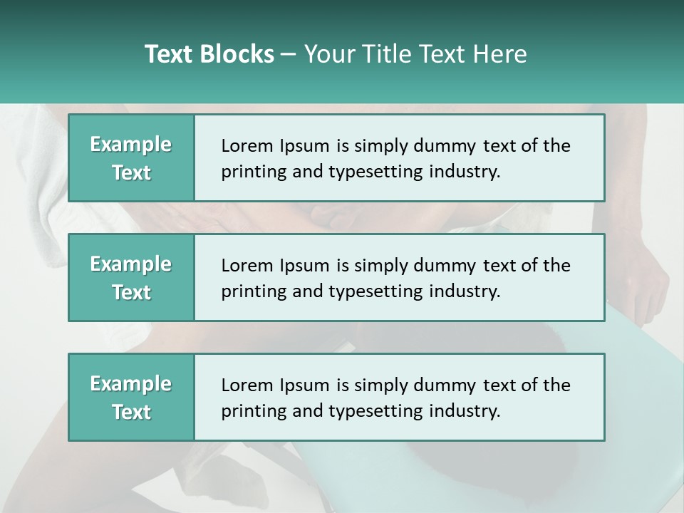 A Man Getting A Back Massage From A Man In A Chair PowerPoint Template