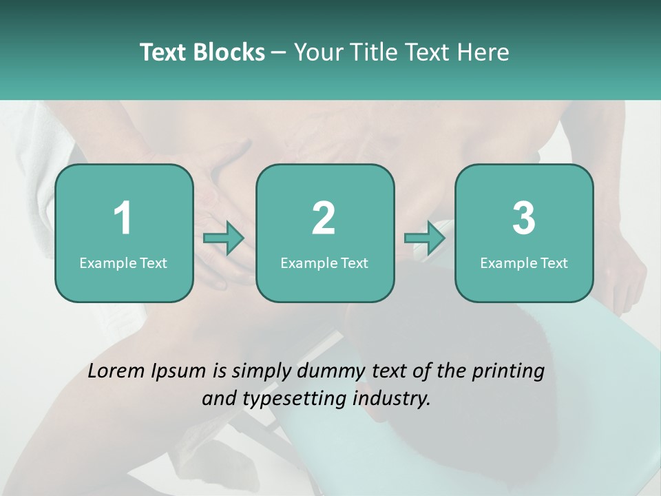 A Man Getting A Back Massage From A Man In A Chair PowerPoint Template