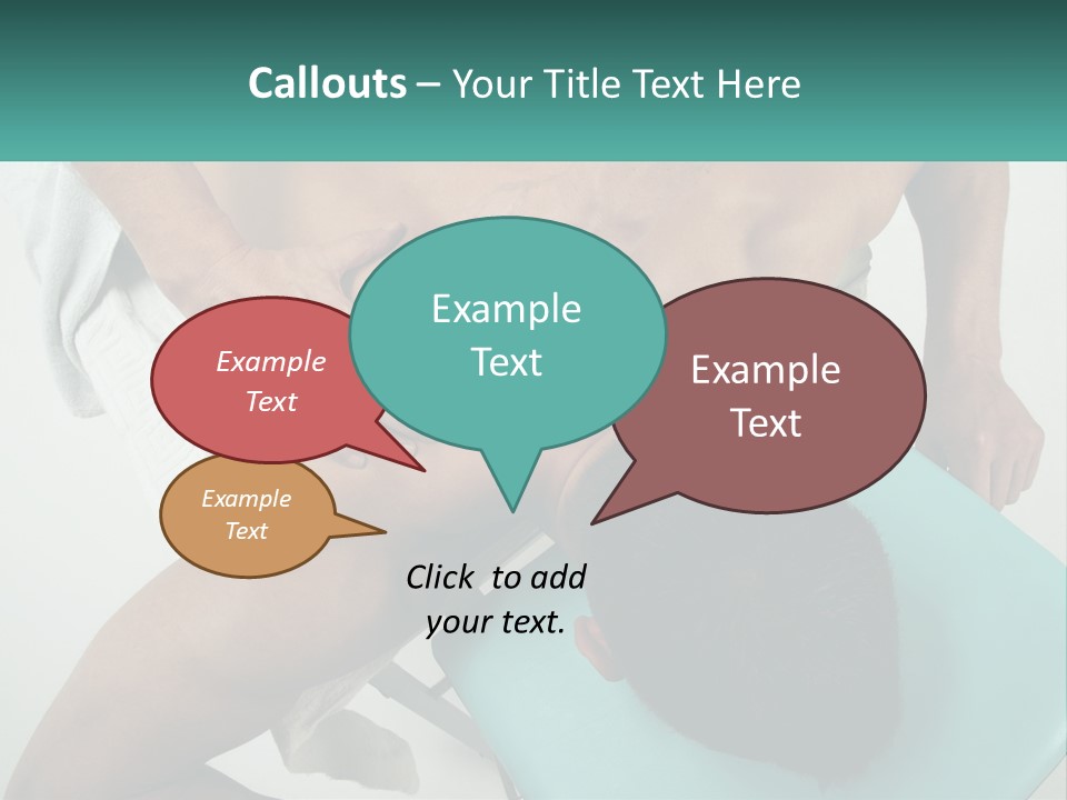 A Man Getting A Back Massage From A Man In A Chair PowerPoint Template