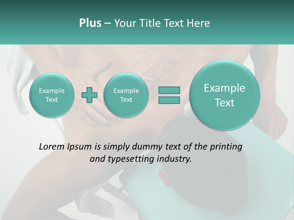 A Man Getting A Back Massage From A Man In A Chair PowerPoint Template