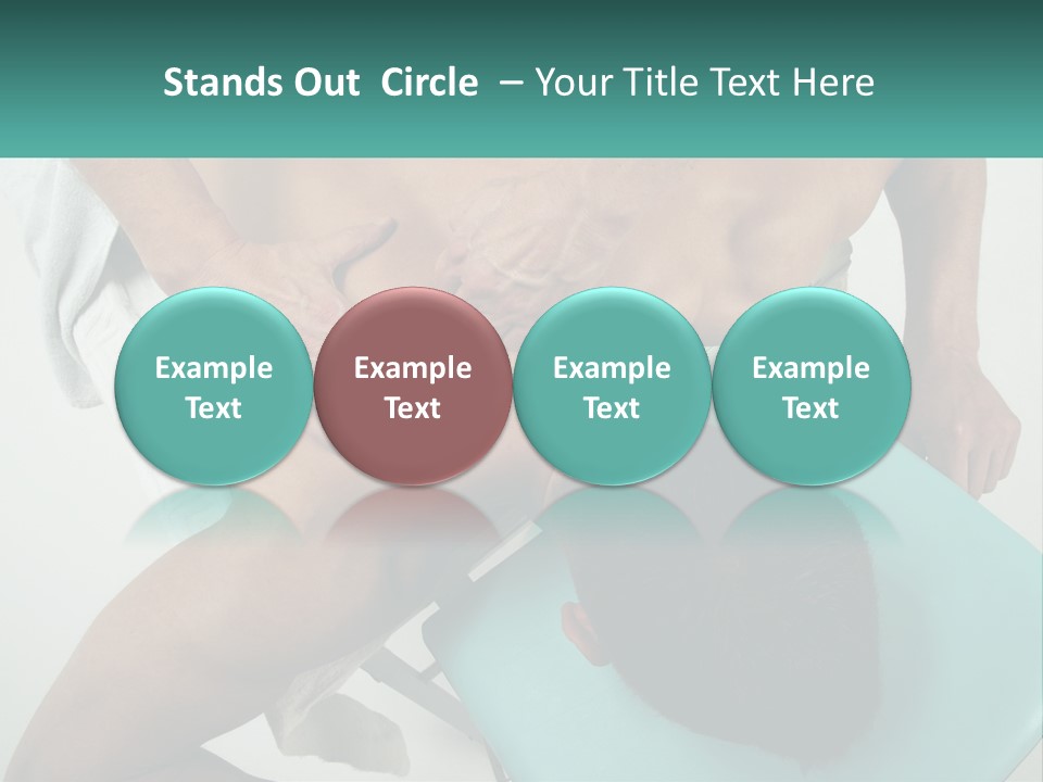 A Man Getting A Back Massage From A Man In A Chair PowerPoint Template