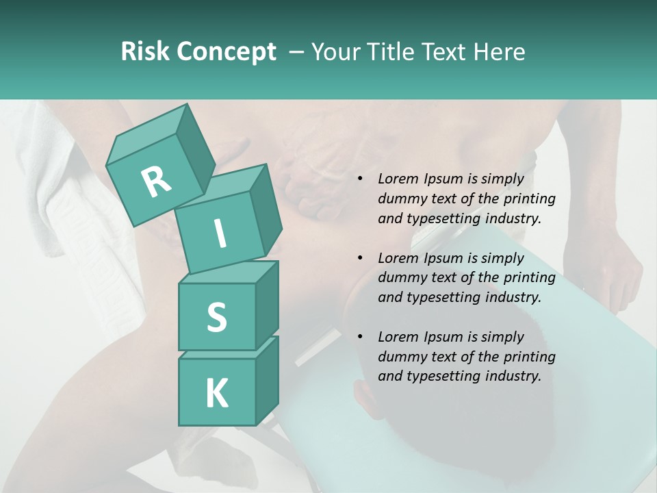 A Man Getting A Back Massage From A Man In A Chair PowerPoint Template