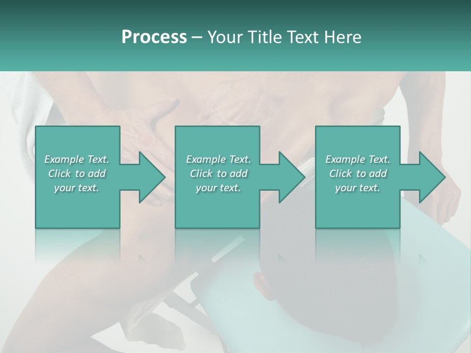 A Man Getting A Back Massage From A Man In A Chair PowerPoint Template