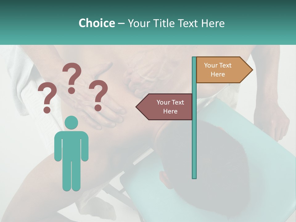 A Man Getting A Back Massage From A Man In A Chair PowerPoint Template