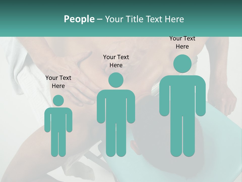 A Man Getting A Back Massage From A Man In A Chair PowerPoint Template