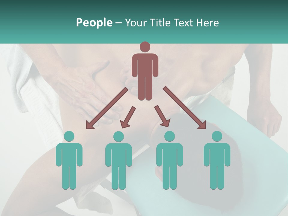 A Man Getting A Back Massage From A Man In A Chair PowerPoint Template