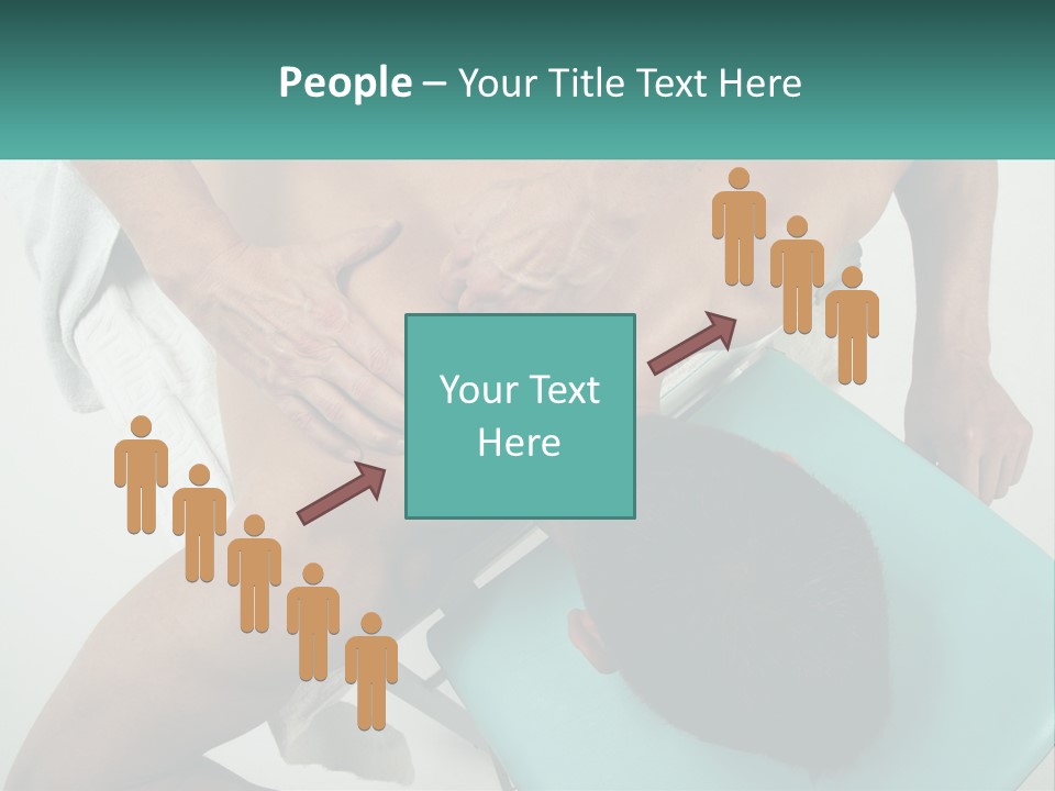 A Man Getting A Back Massage From A Man In A Chair PowerPoint Template